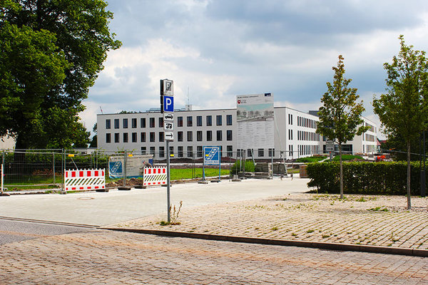 Verwaltungsgebäude des Landkreises Börde im Bau