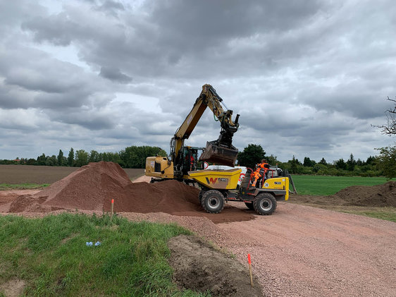 Radweg im Bau | © N. Jagenholz - SALEG mbH